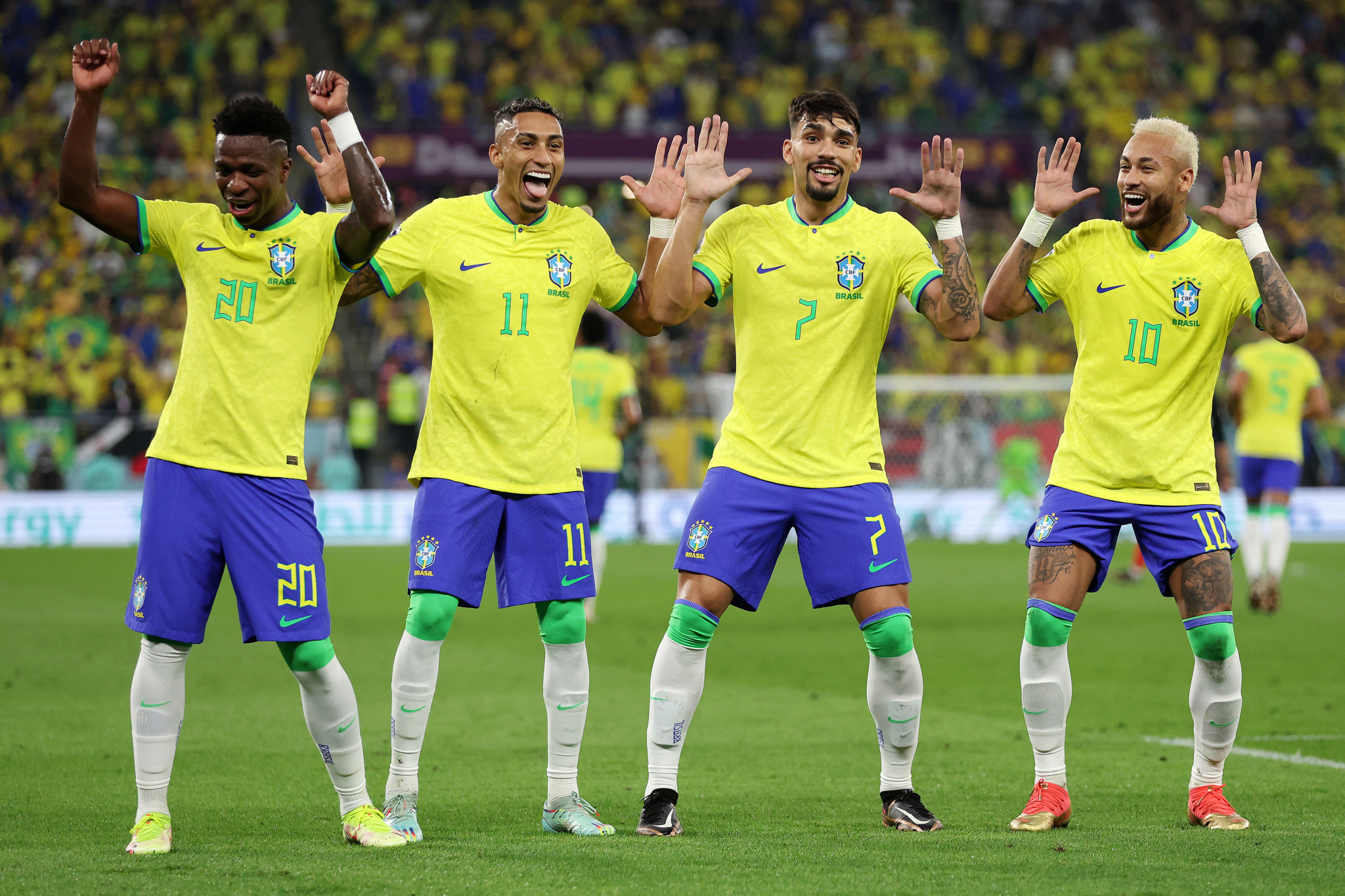 Brazil put four goals past South Korea to reach the FIFA World Cup quarter-finals ©Getty Images