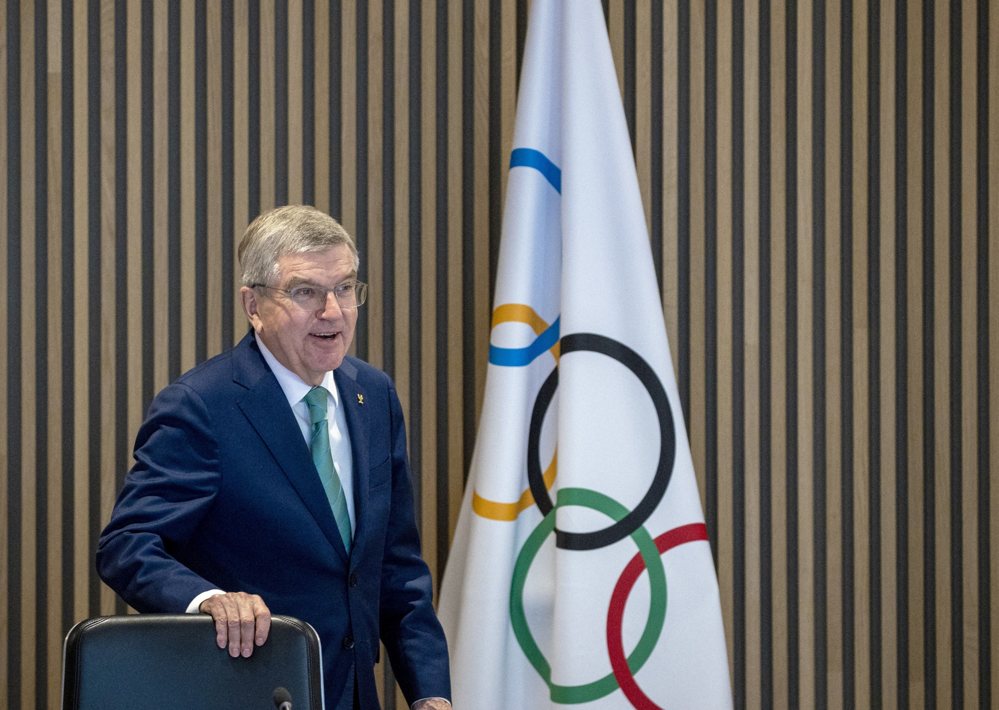 IOC President Thomas Bach contracted COVID-19 recently, but was able to attend the Executive Board meeting and deliver a welcome and his report ©Getty Images