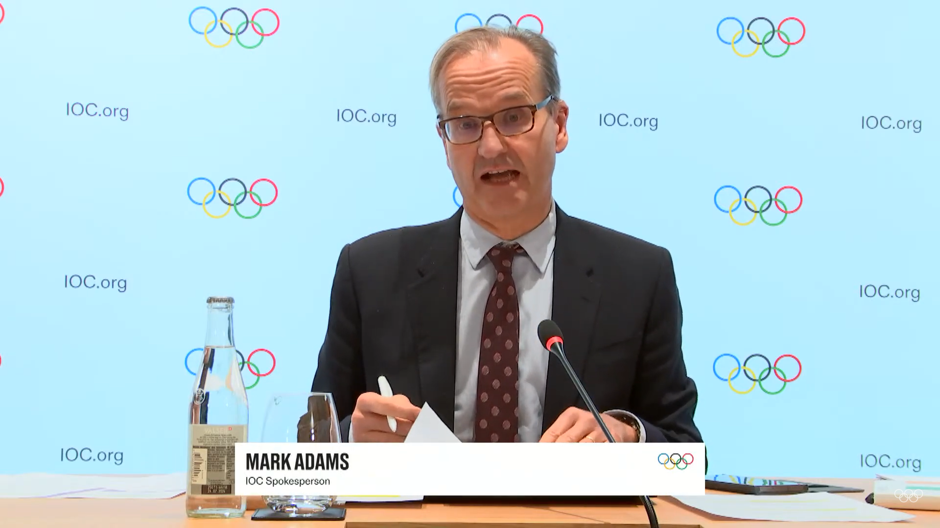 IOC spokesperson Mark Adams said discussions between officials and representatives of the demonstrators were 