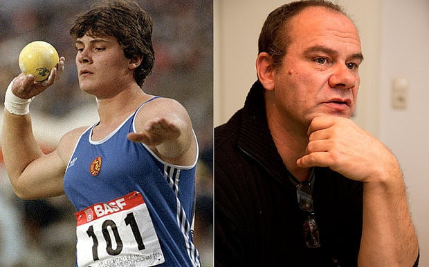 Heidi Kreiger, a former East German shot putter forced to undergo a sex change operation due to the effects of steroids given to her, was among the cases highlighted by Werner Franke ©Getty Images