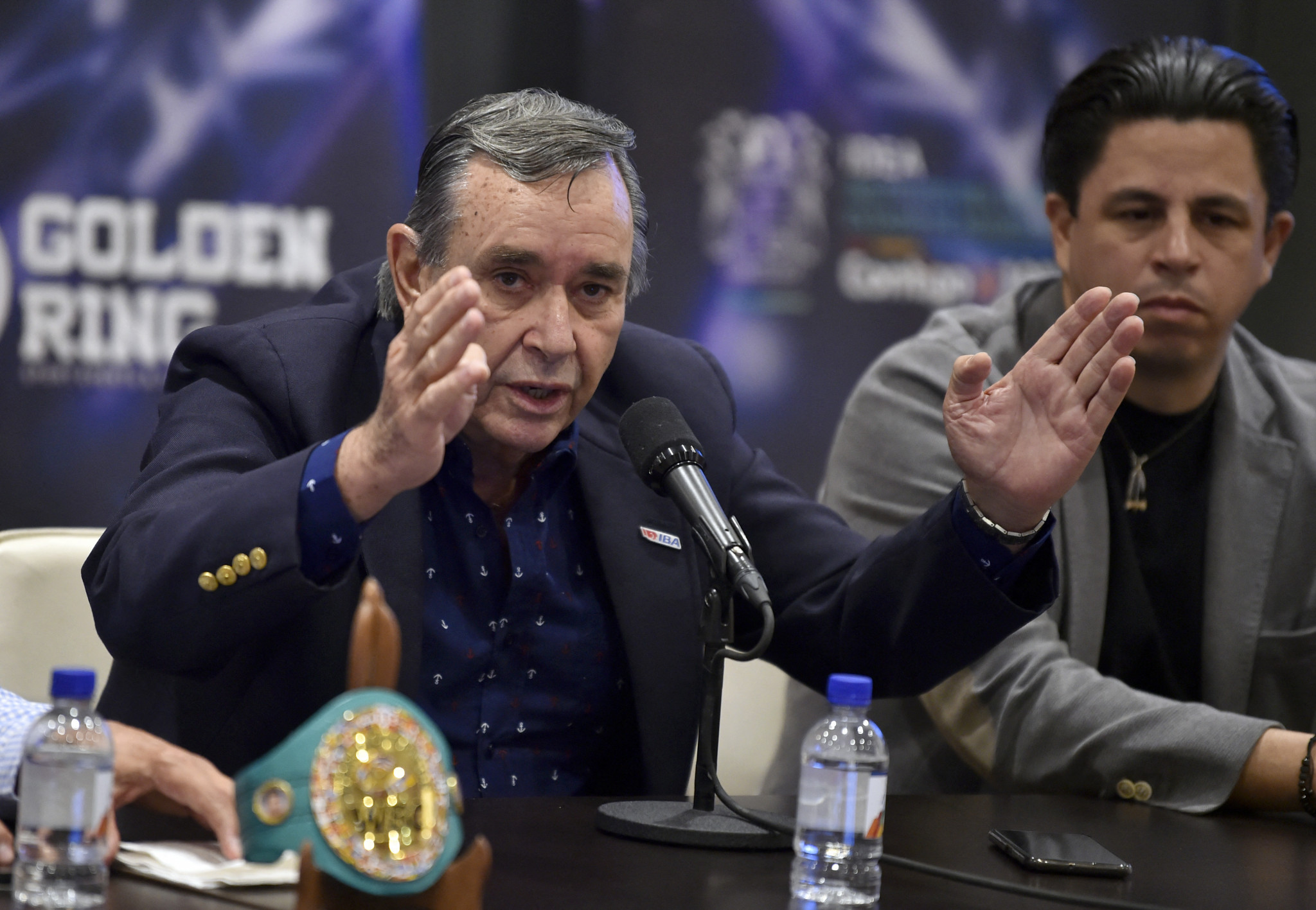Cuban Boxing Federation President Alberto Puig, left, says the organisation will make up for lost time with women now able to compete ©Getty Images