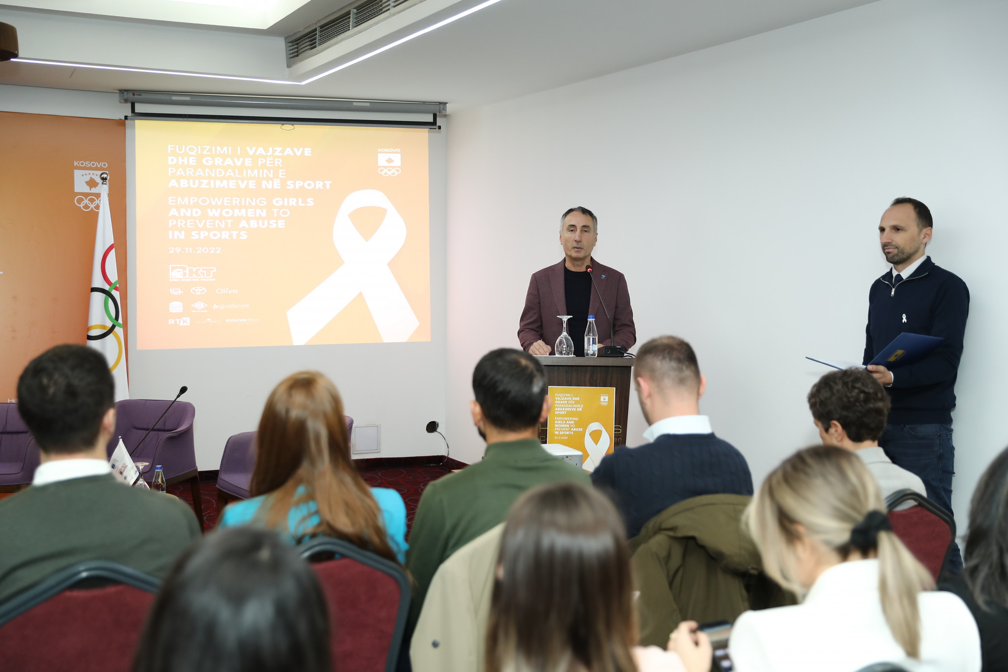 Ismet Krasniqi expressed his support for fighting abuse in sport ©KOC