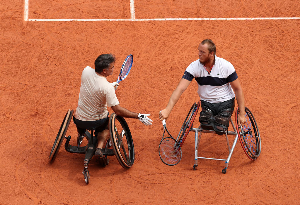 Nicolas Peifer, right, with his wheelchair tennis doubles partner Stéphane Houdet, is to appeal against a six-month suspended sentence ©Getty Images