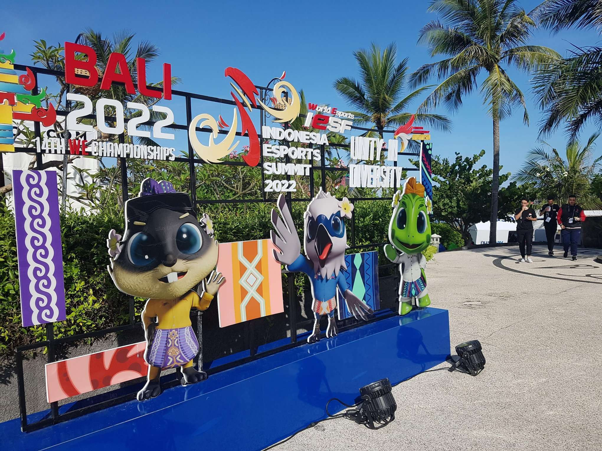 There are three mascots for the IESF World Championships ©ITG