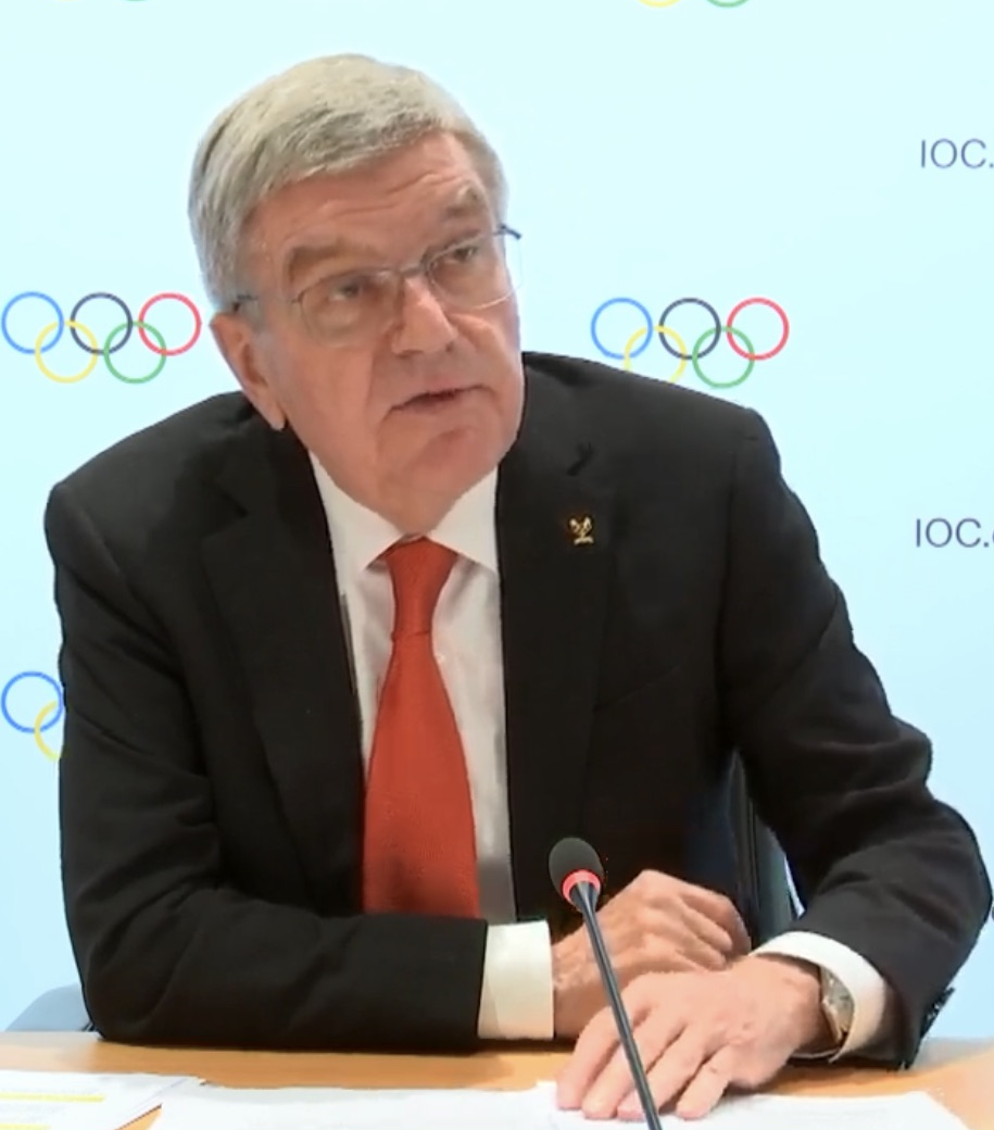 IOC President Thomas Bach claimed that the British Government had not kept to its commitment not to politicise sport by banning Russian and Belarussian players from Wimbledon ©ITG
