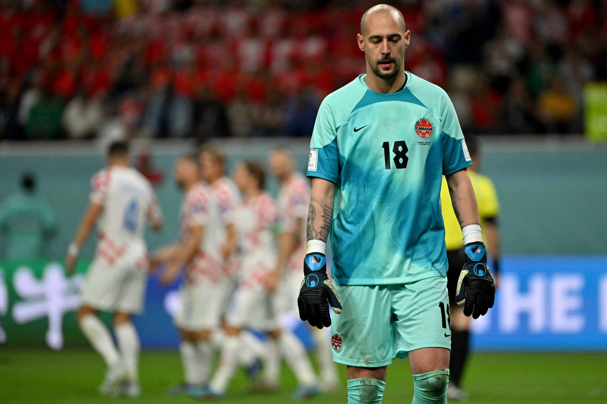 The Croatian Football Federation has been punished for fans' taunts of Canada goalkeeper Milan Borjan ©Getty Images
