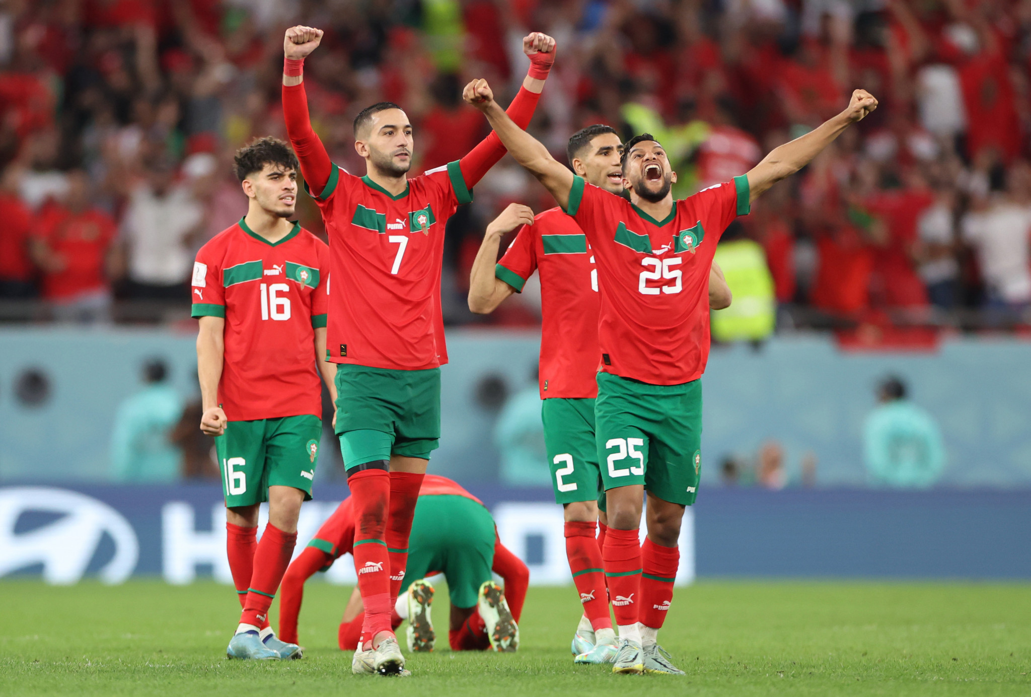 Morocco's historic run to the World Cup semi-finals has helped them to climb up to 11th in the FIFA world rankings ©Getty Images