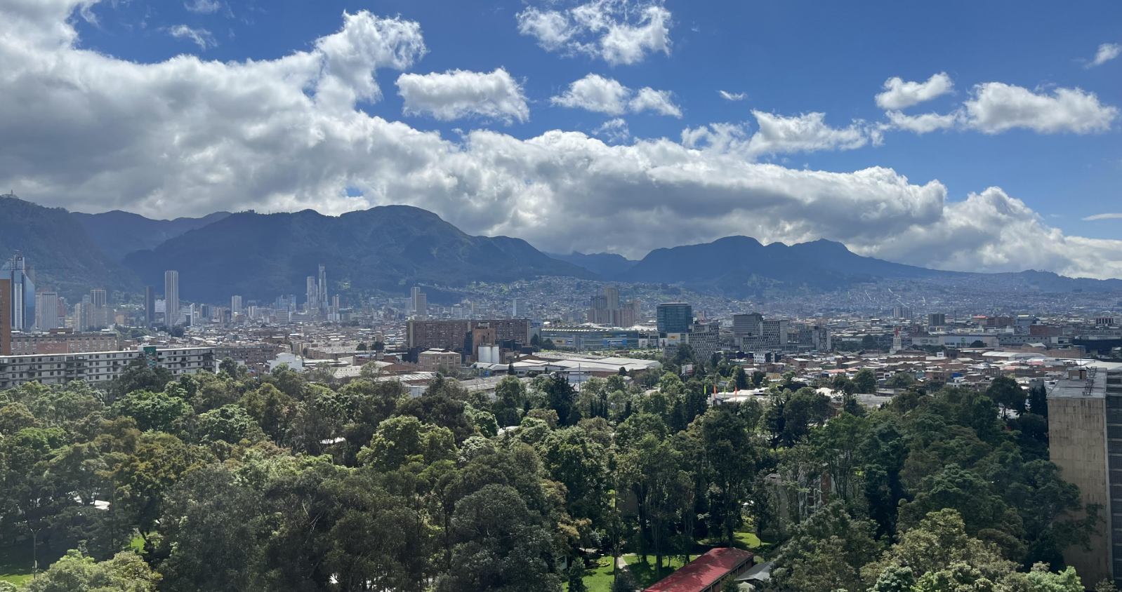 A general view of Bogota in Colombia, where the high altitude has been impacting performances at the IWF World Championships ©ITG