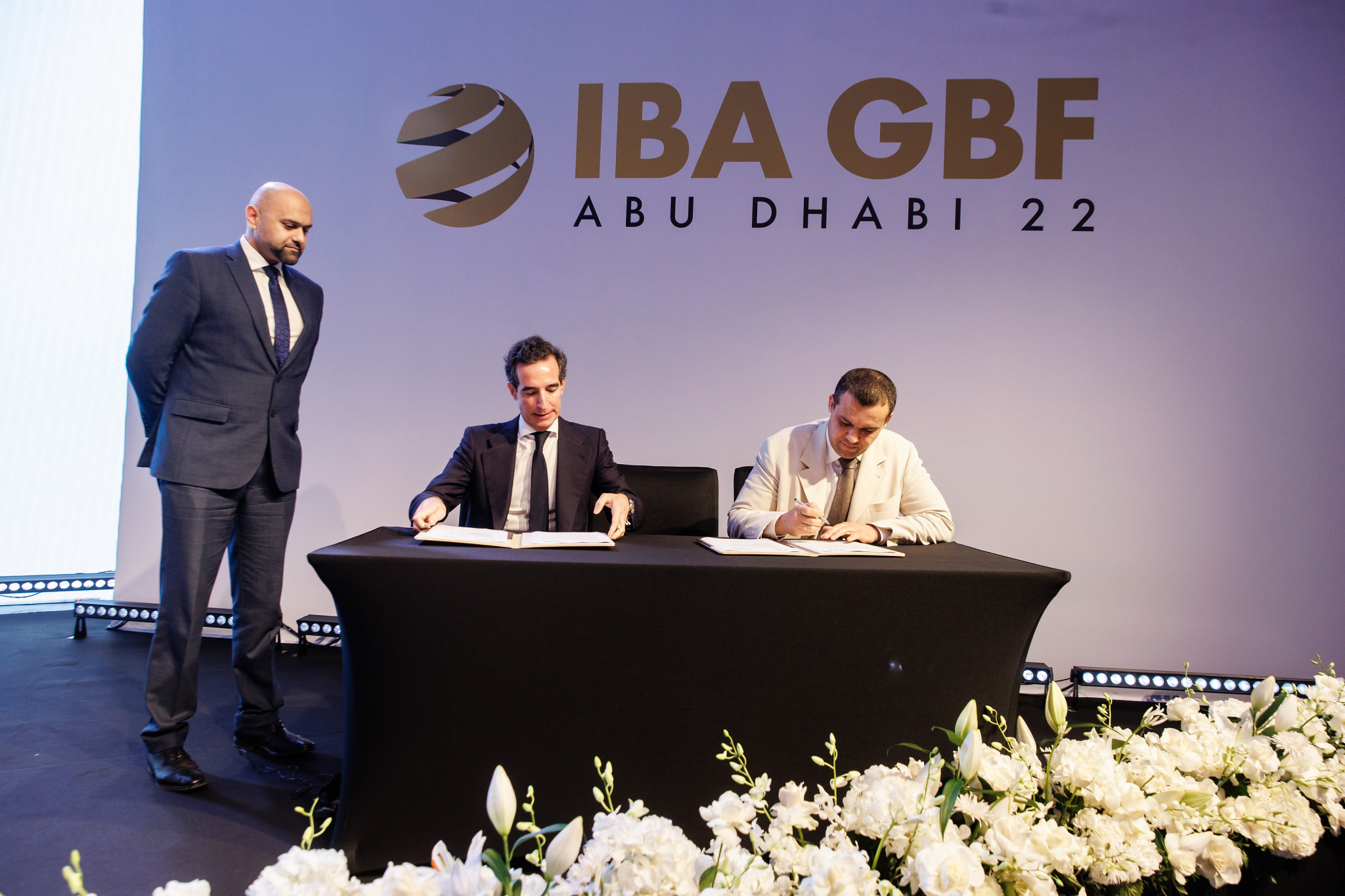 The opening day of the Global Boxing Forum saw IBA President Kremlev sign a Memorandum of Understanding with the Higher Institute of Law and Economics ©IBA
