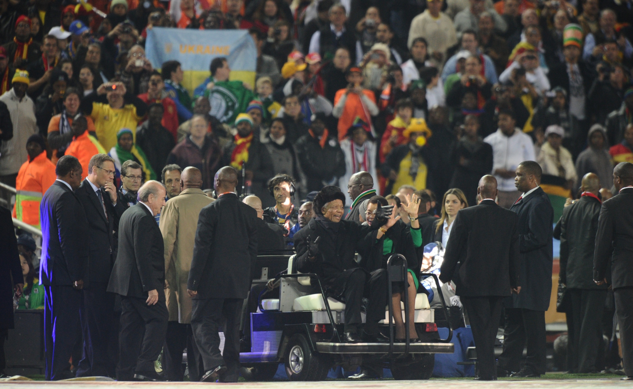 It was at the 2010 FIFA World Cup where Nelson Mandela made his last public appearance ©Getty Images