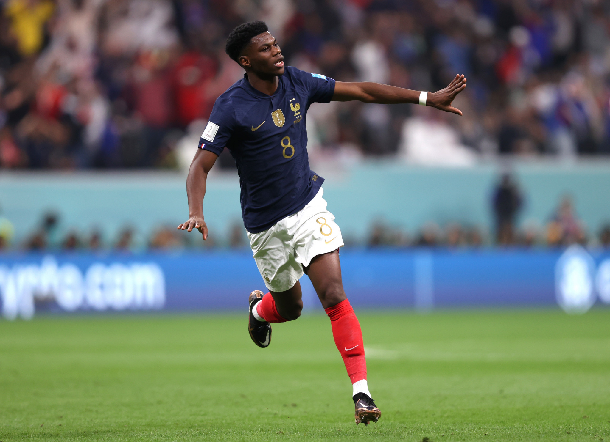 Aurélien Tchouaméni's long-range effort had given France a first-half lead ©Getty Images
