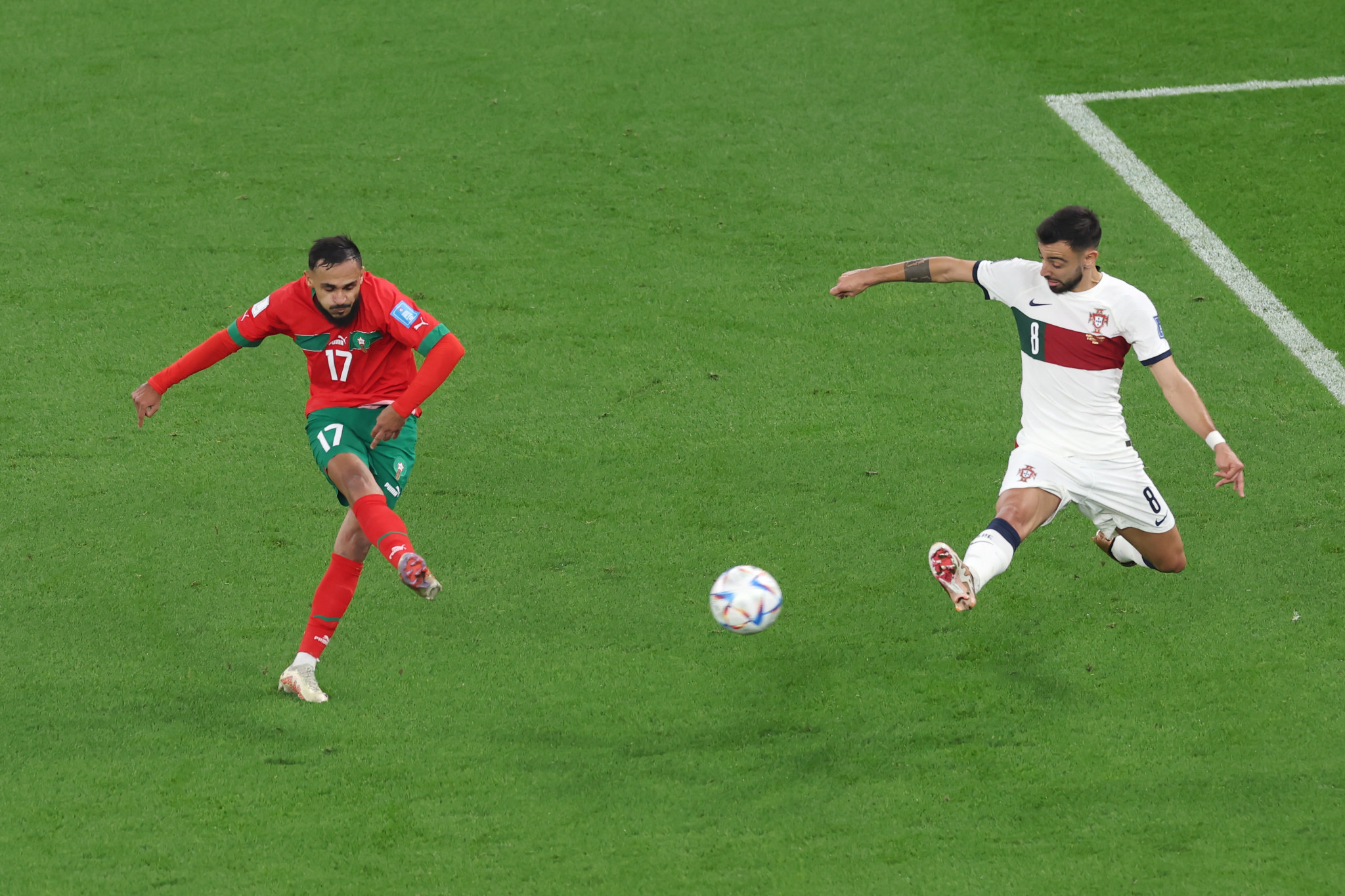 Morocco await in the final four after seeing off Portugal 1-0 ©Getty Images