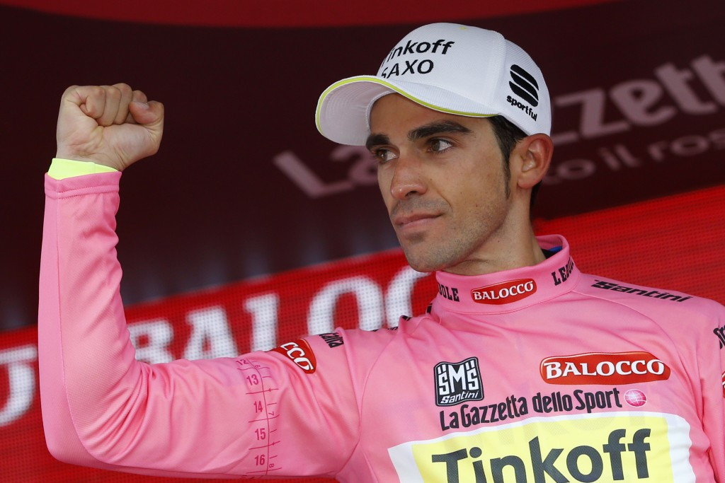 Tinkoff-Saxo's Alberto Contador extended his overall lead by finishing third in stage 16