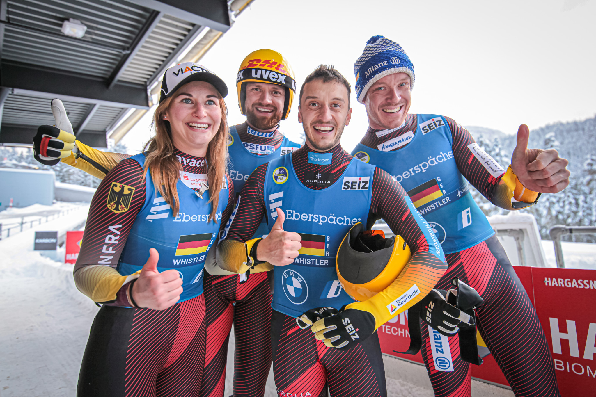 Germany claimed the team relay and doubles gold at the FIL World Cup in Whistler ©FIL