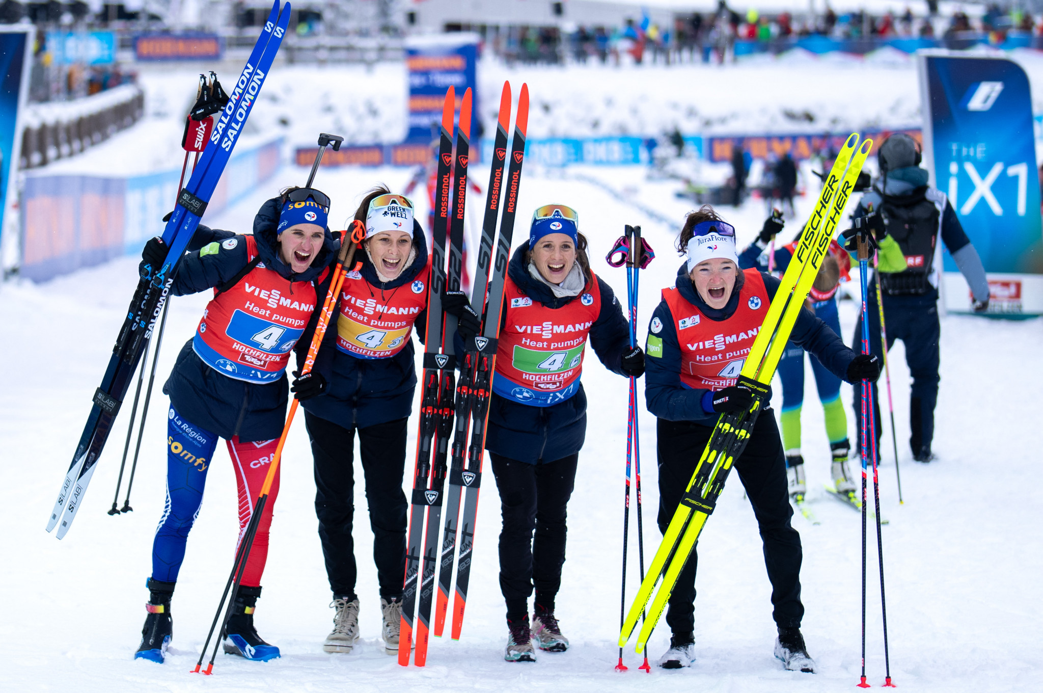 France won the women's 4x6km relay ©Getty Images