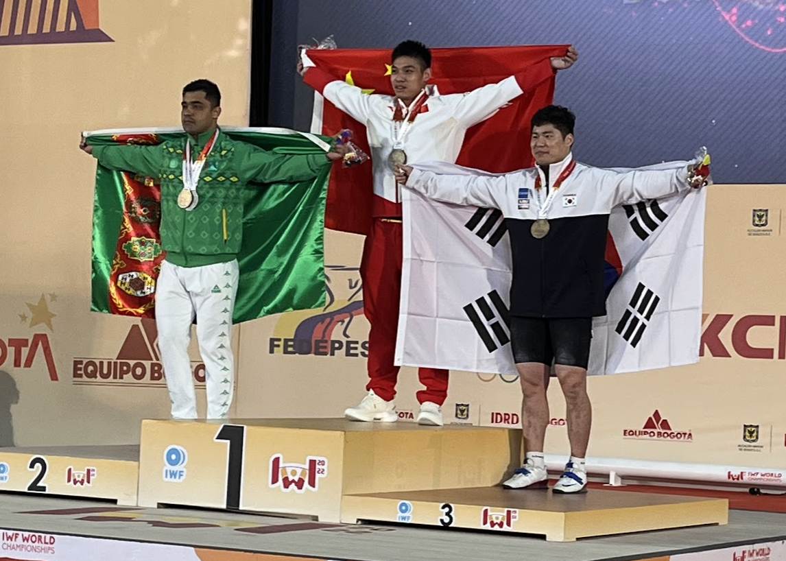 China's Li Dayin won the men's 81kg gold medal in Colombia ©ITG