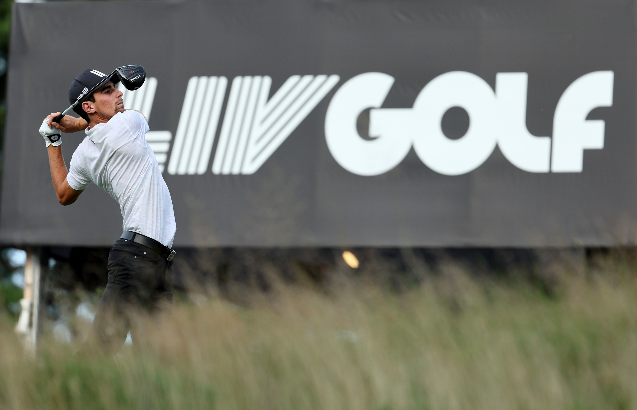 Joaquín Niemann is still waiting for a first LIV Golf win, but did reach a playoff in Boston ©Getty Images