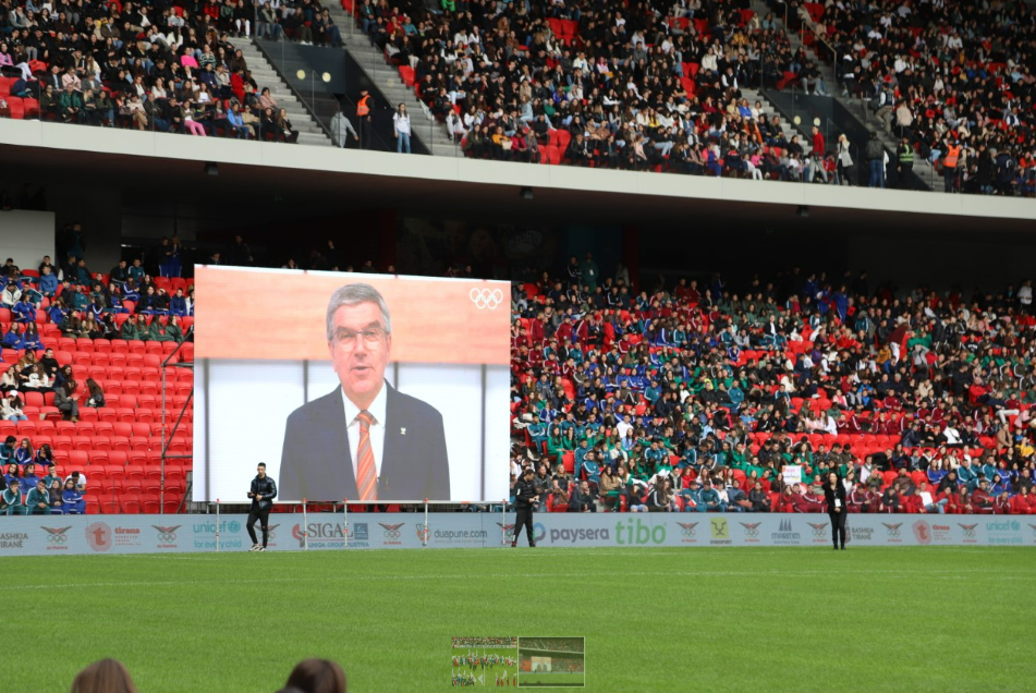 IOC President’s video message supports launch of Albanian NOC schools scheme