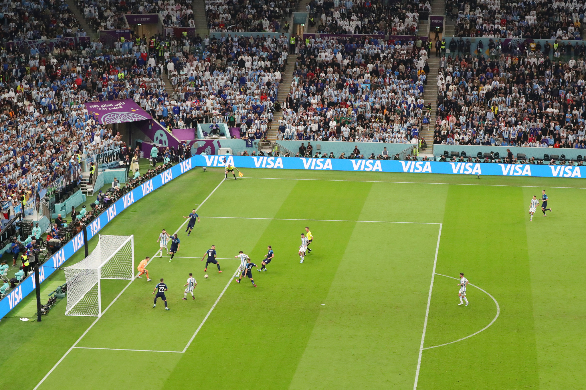 Julian Alvarez scored twice in Argentina's victory over Croatia ©Getty Images