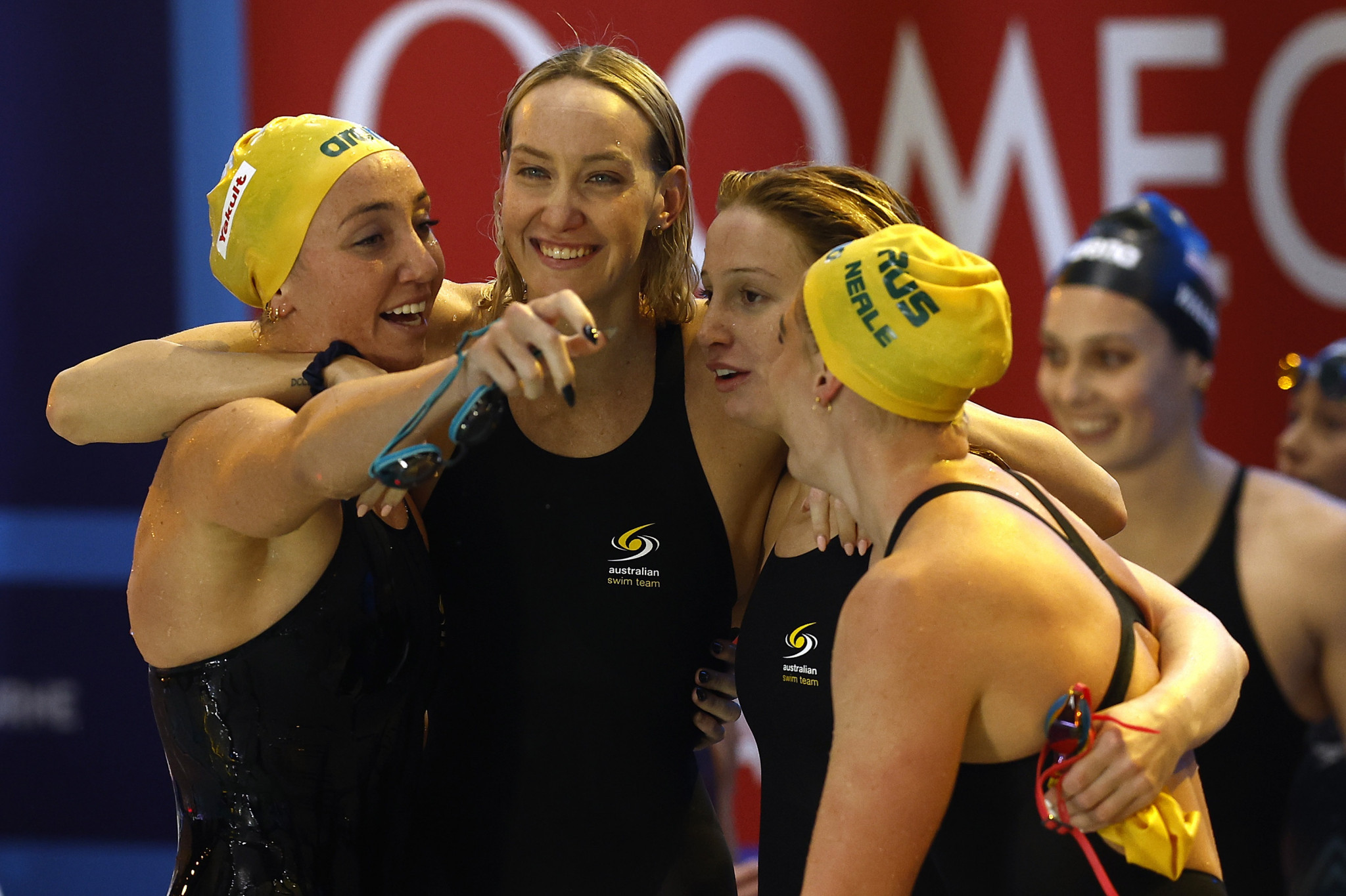 Australia broke the women’s 4x200m freestyle relay world record by almost two seconds ©Getty Images