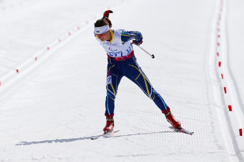 Ukraine's Oleksandra Kononova won the women's standing competition