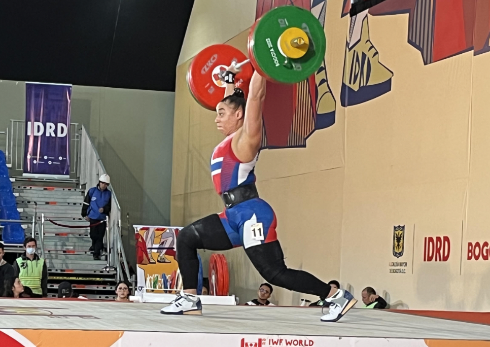 Solfrid Koanda is Norway’s first-ever female world weightlifting champion ©ITG