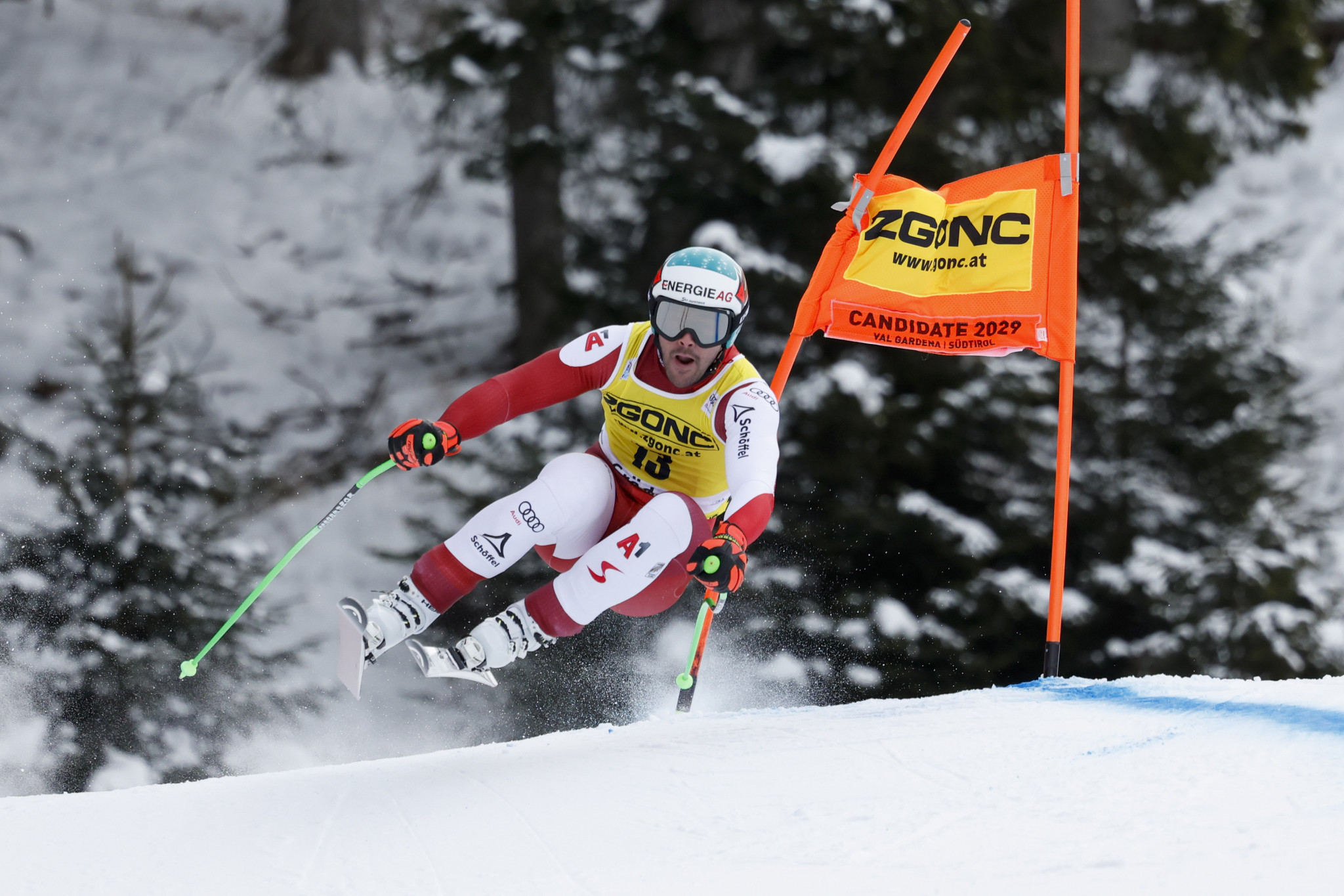 Vincent Kriechmayr collected his first win of the Alpine Ski World Cup season today ©Getty Images
