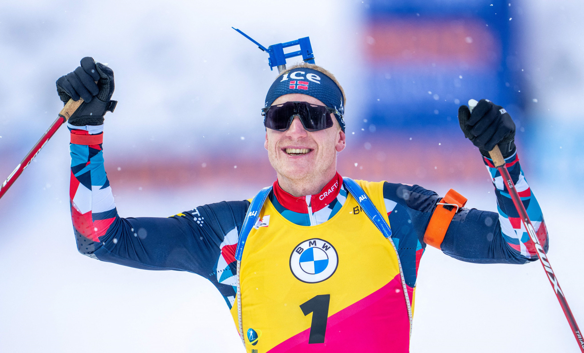 Johannes Thingnes Bø has won five IBU World Cup races in a row ©Getty Images