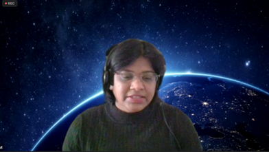 ESA space applications engineer and technical officer Kavitha Muthu insisted it was "really important for us to look at what is the market" ©ITG