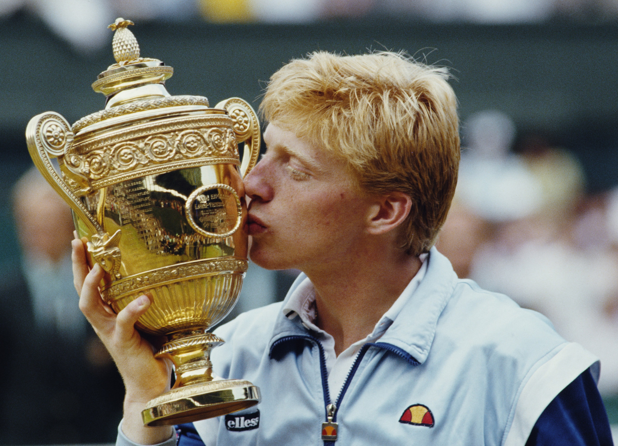 Boris Becker won six men's singles tennis Grand Slams, including three at Wimbledon ©Getty Images