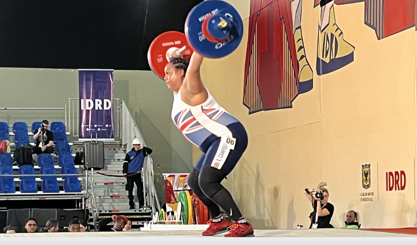 Emily Campbell overcame missing her first clean and jerk to finish second on total ©ITG