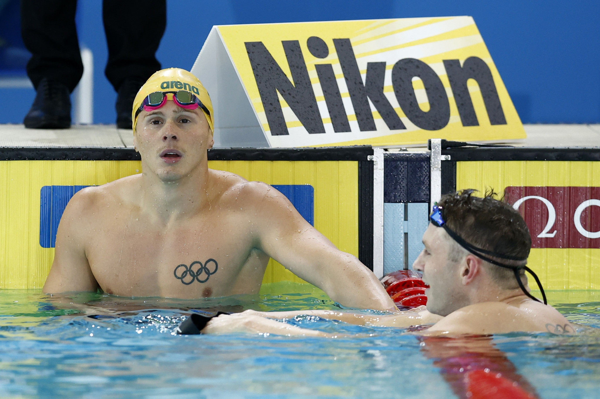 Isaac Cooper thought he had won the men’s 50 metres backstroke title only for the race to run again following a technical error ©Getty Images