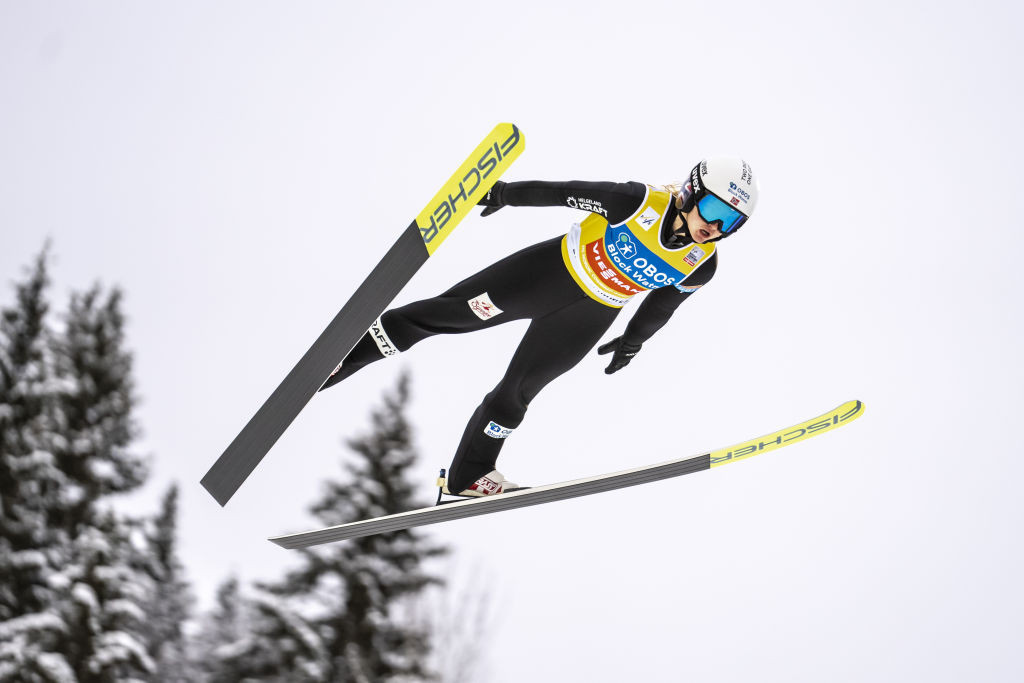 A decisive win in the jumping event enabled Gyda Westvold Hansen of Norway to earn victory in the women's event at the Nordic Combined World Cup in the Austrian resort of Ramsau ©Getty Images 