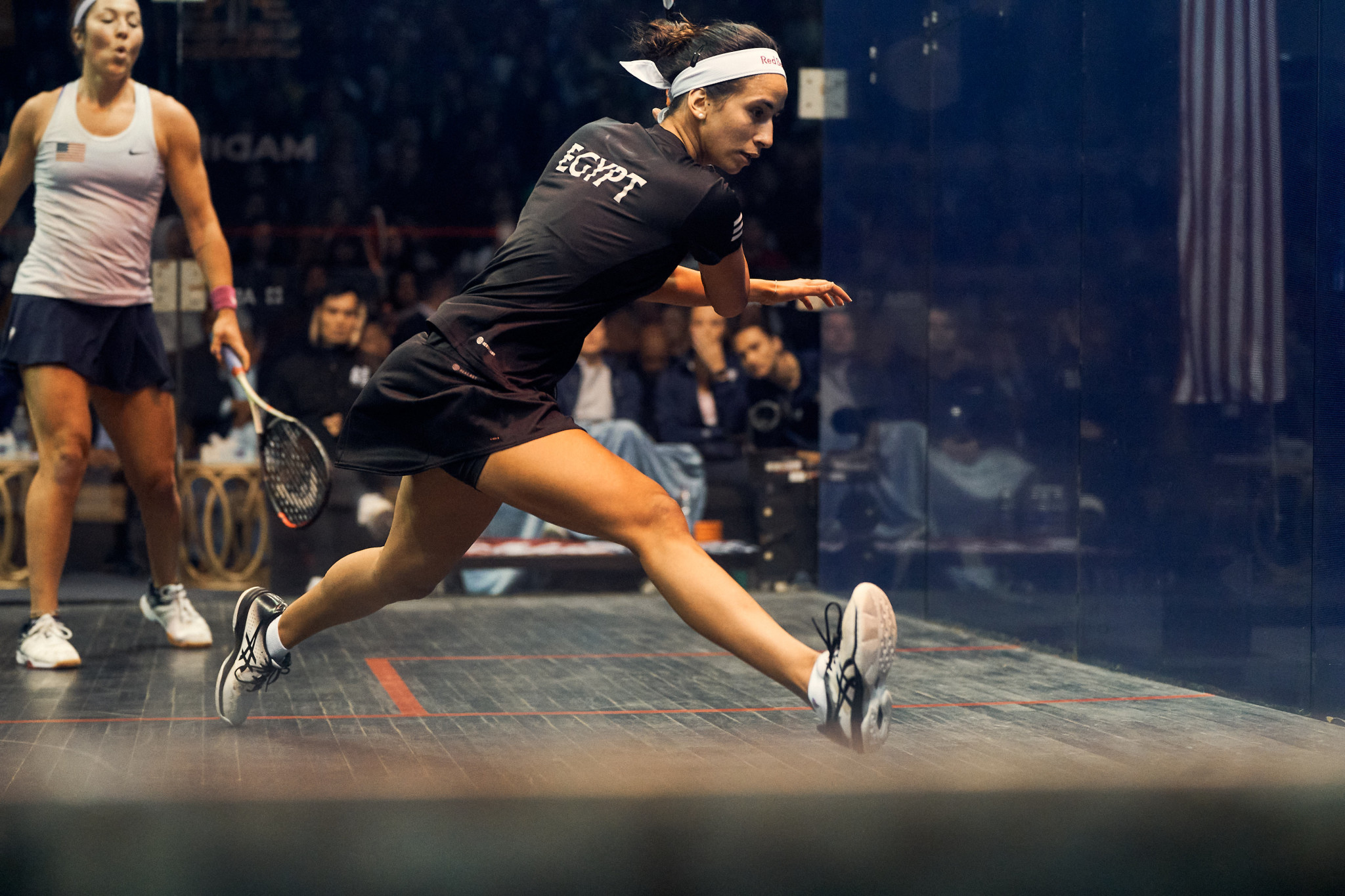 Nouran Gohar, who claimed a dramatic five-game victory over Amanda Sobhy, gave Egypt a 1-0 lead in the Women's World Team Squash Championship final ©WSF