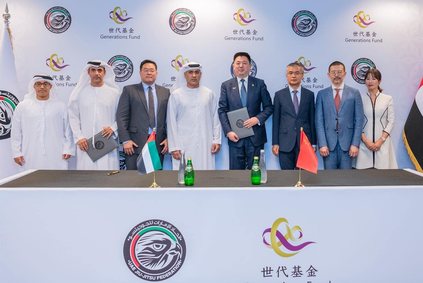 UAE Jiu-Jitsu Federation and China's Generations Fund sign agreement before Asian Games