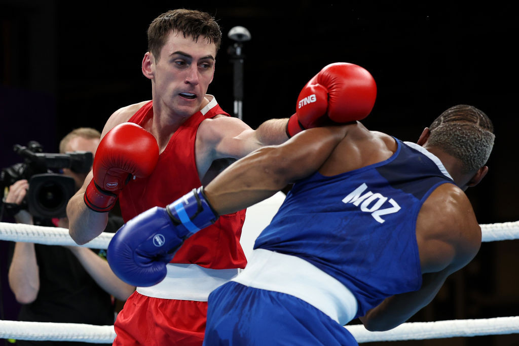 Tokyo 2020 bronze medallist and Birmingham 2022 champion boxer Aidan Walsh spoke to the OCI Athletes' Commission about his sporting journey ©Getty Images