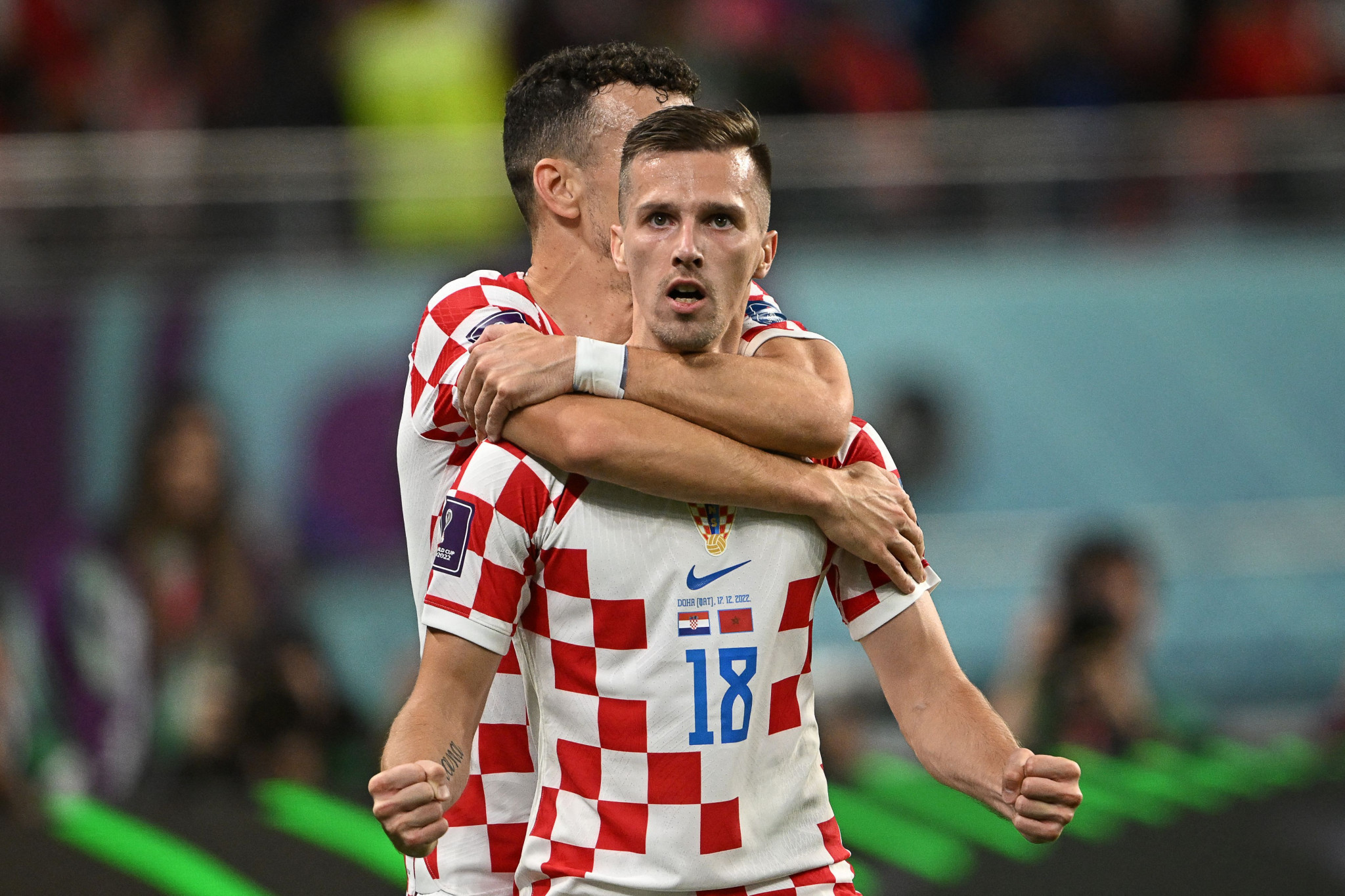 Mislav Oršić got the winner for Croatia against Morocco ©Getty Images