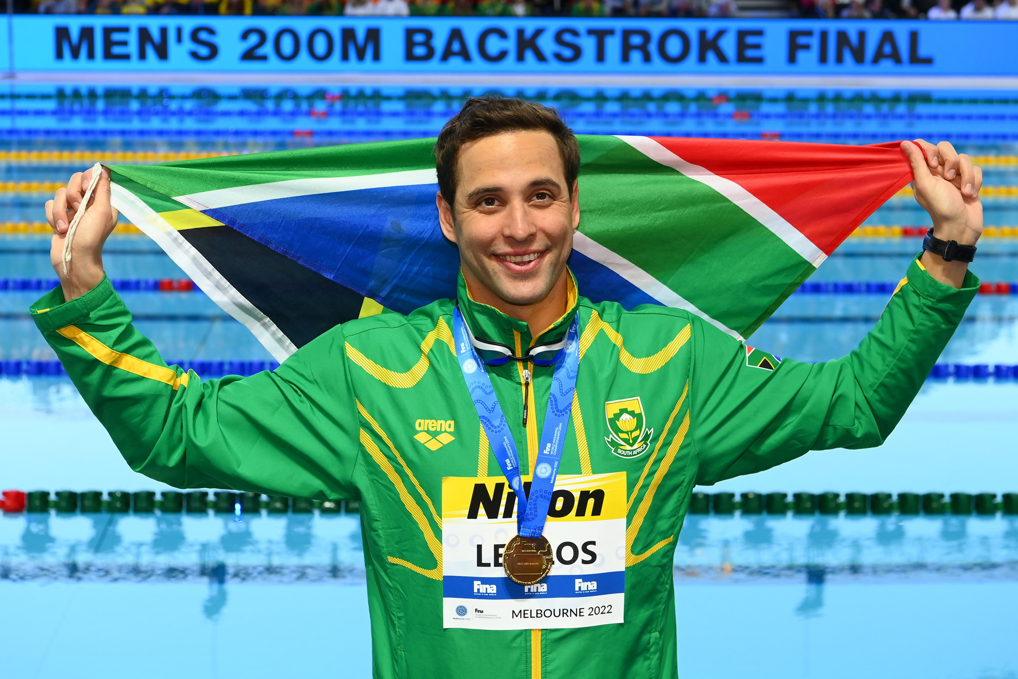 Chad le Clos of South Africa secured his 12th world short-course title after landing men's 100m butterfly gold ©Getty Images
