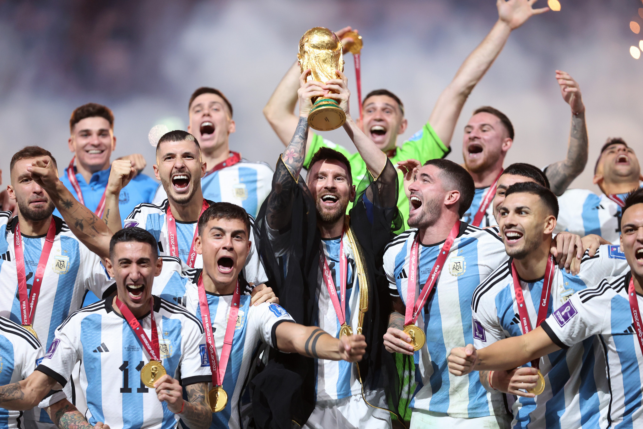 Argentina won their third FIFA World Cup after a dramatic penalty shootout victory over France at the Lusail Stadium in Qatar ©Getty Images