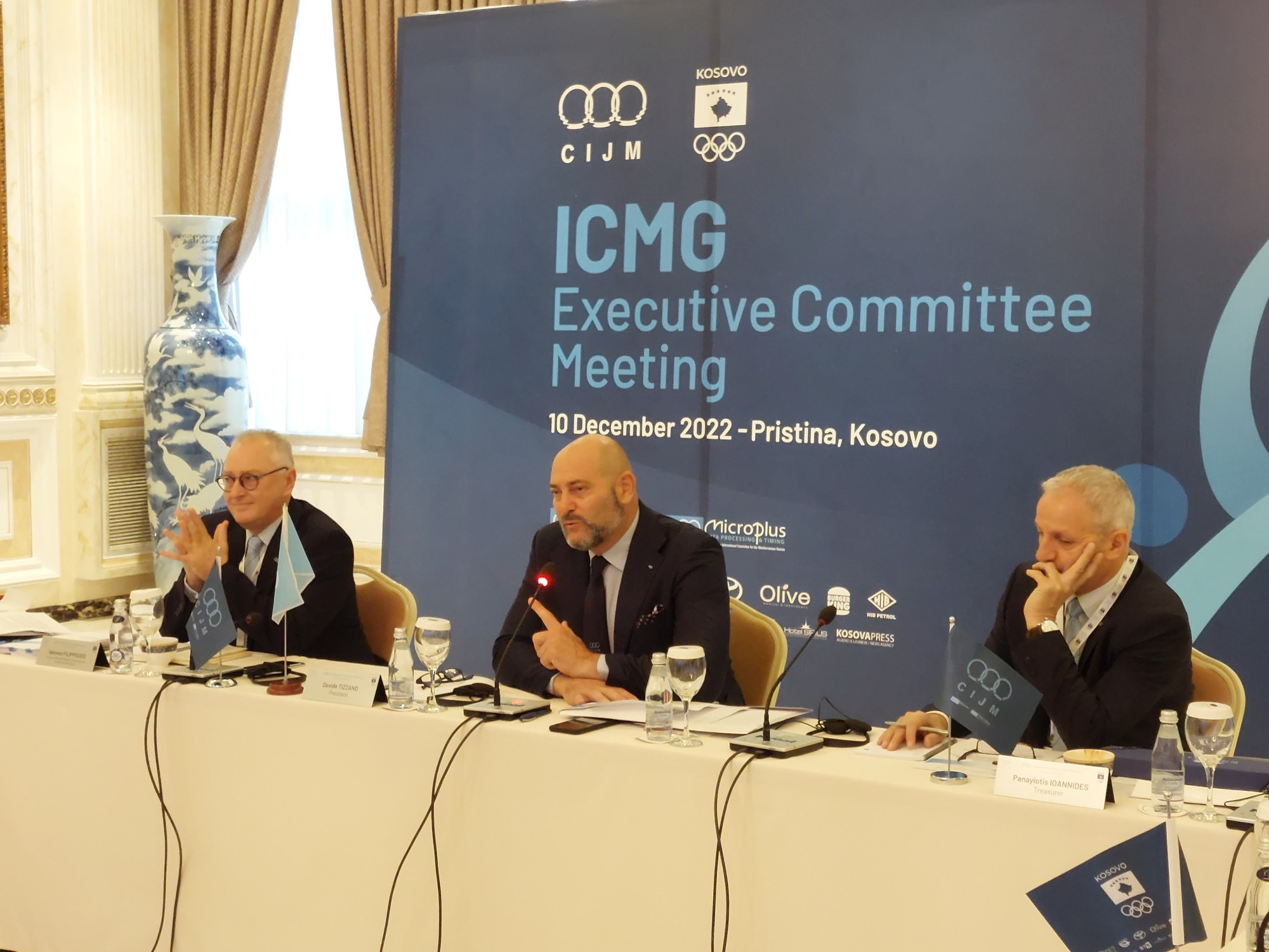 ICMG President Davide Tizzano chaired the first Executive Committee meeting held in Kosovo ©iCMG