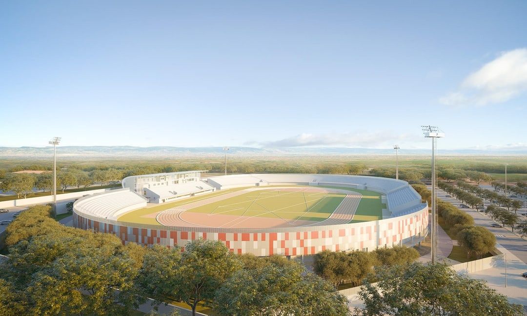 Due to Accra's hosting of the African Games next year, upgrades are taking place on the University of Ghana Stadium, pictured, and the Borteyman Sports Complex ©Consar