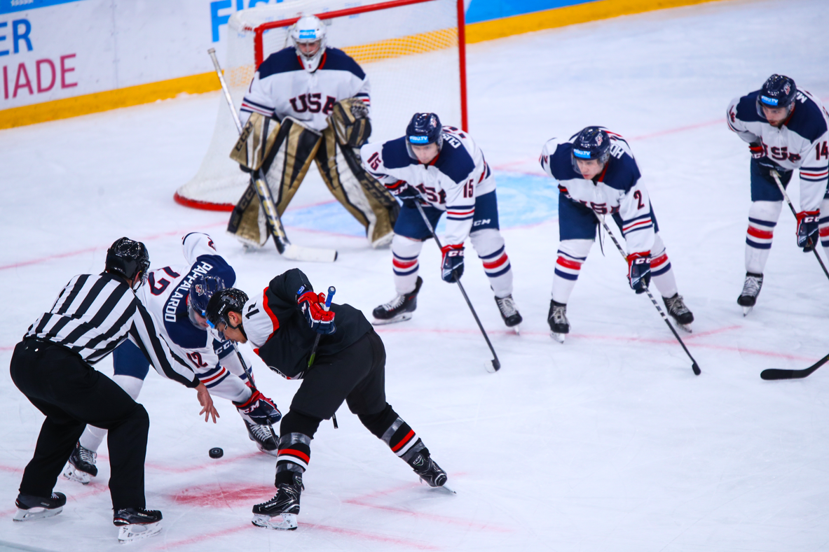 The United States men’s ice hockey team for the Lake Placid 2023 Winter World University Games will be drawn entirely from National Collegiate Athletic Association (NCAA) Division III players ©FISU