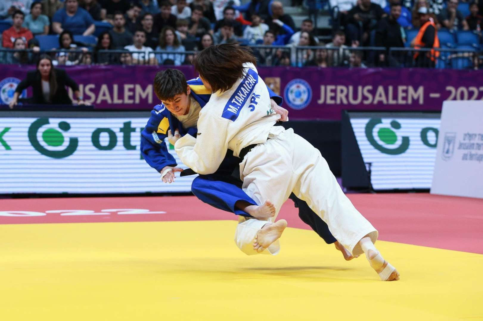 Miku Takaichi landed the ippon in the women's under-63kg final ©IJF