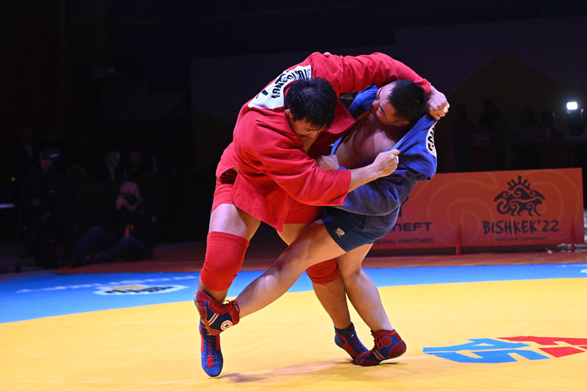 Bekbolot Toktogonov of Kyrgyzstan won his country's second FIAS World Sambo Championships gold medal on home soil in Bishek last month ©FIAS