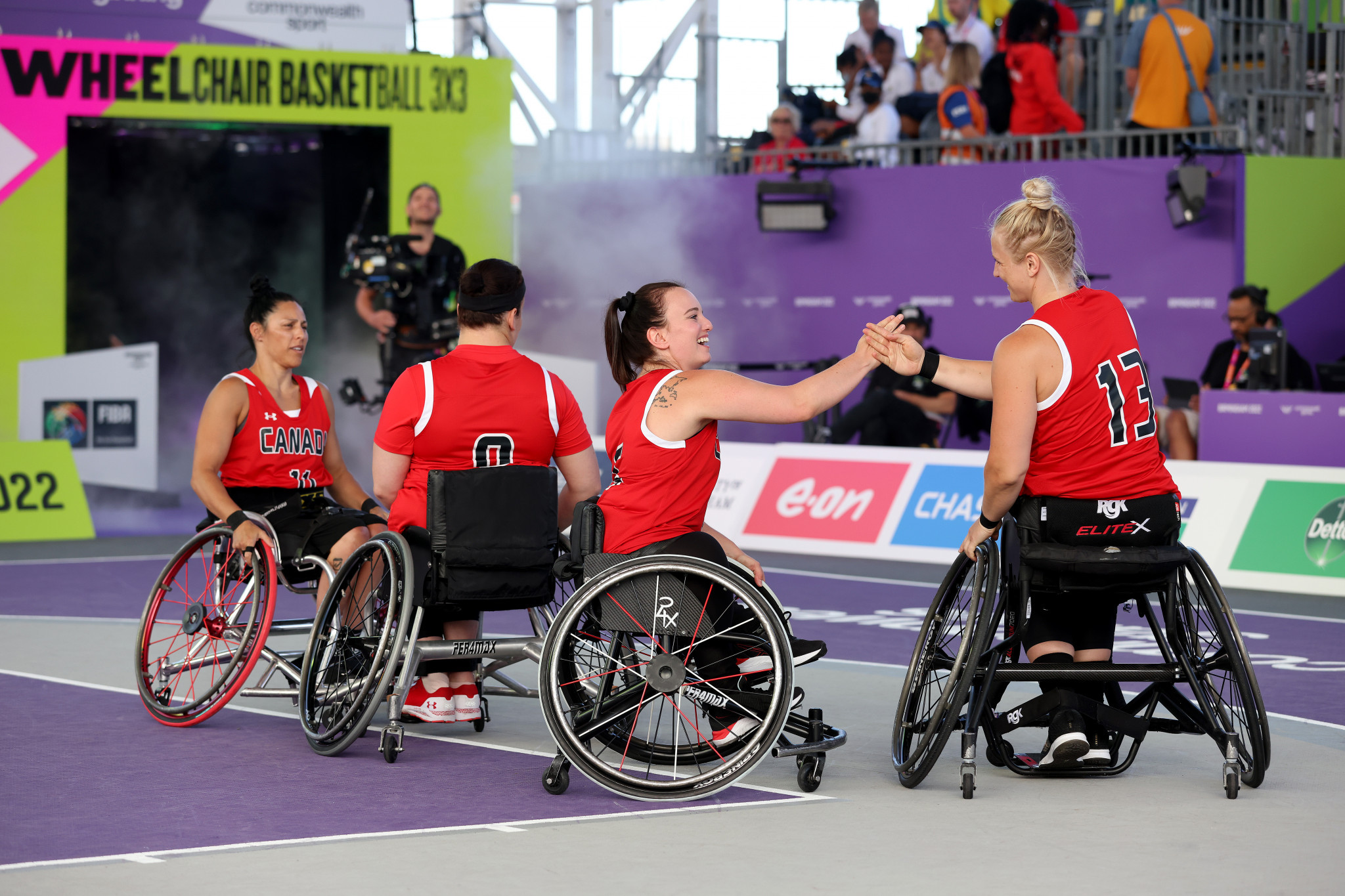 Canada won gold in the women's 3x3 wheelchair basketball at Birmingham 2022 ©Getty Images