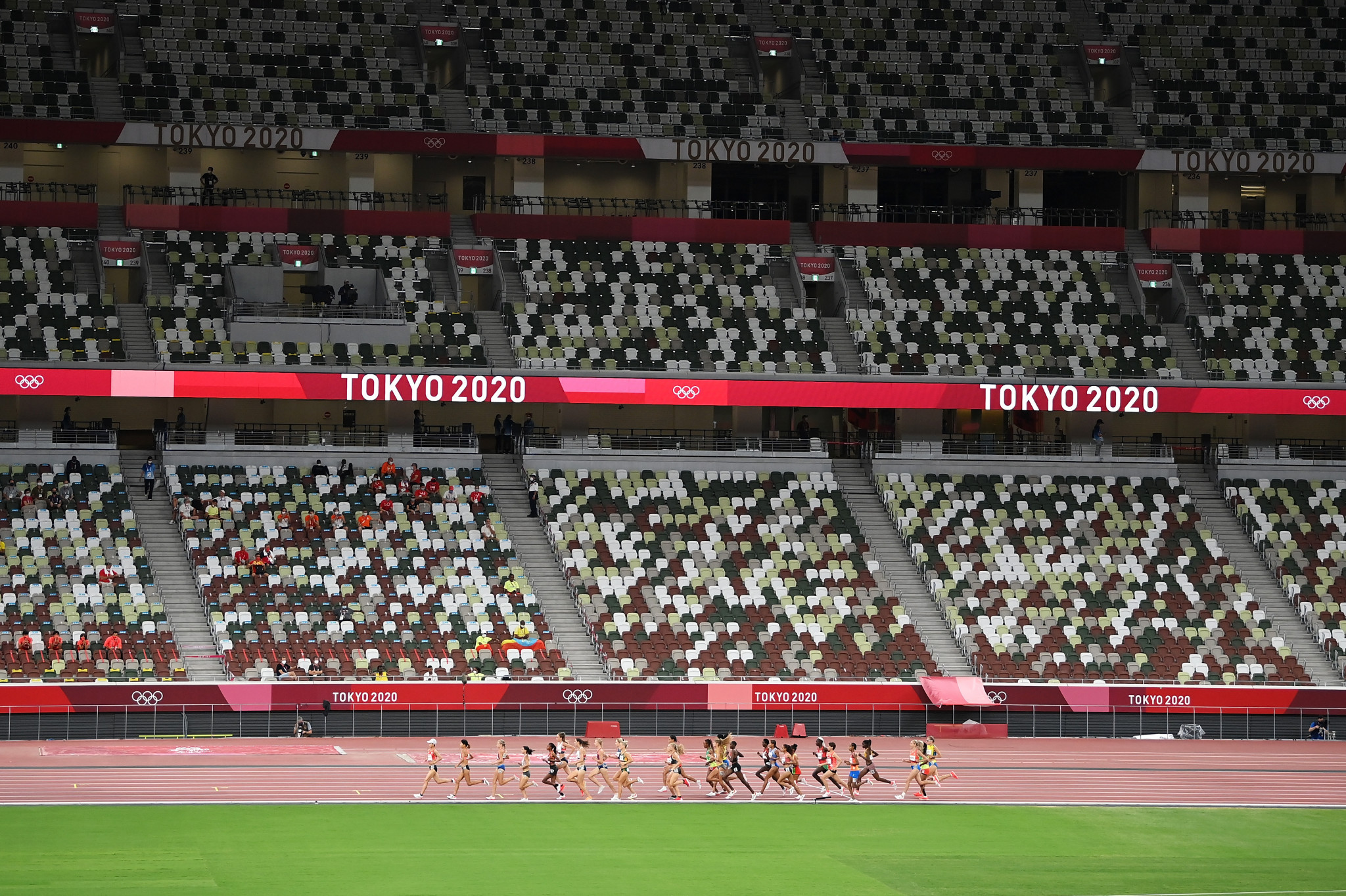 Spectators were unable to attend events at the Japan National Stadium at last year's Olympics and Paralympics ©Getty Images