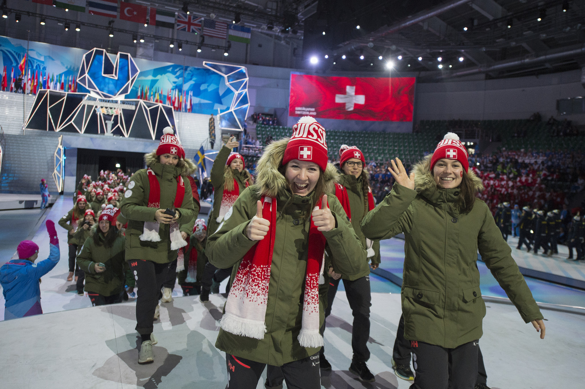 The Swiss team is significantly reduced from the record of nearly 100 which featured at Krasnoyarsk 2019 ©Swiss University Sports