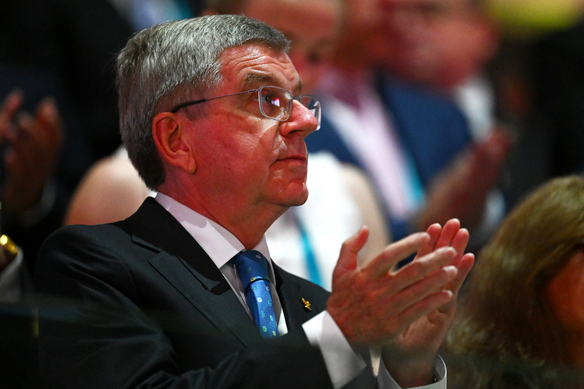 IOC President Thomas Bach has been criticised by Zelenskyy due to his stance on Russian and Belarusian participation ©Getty Images