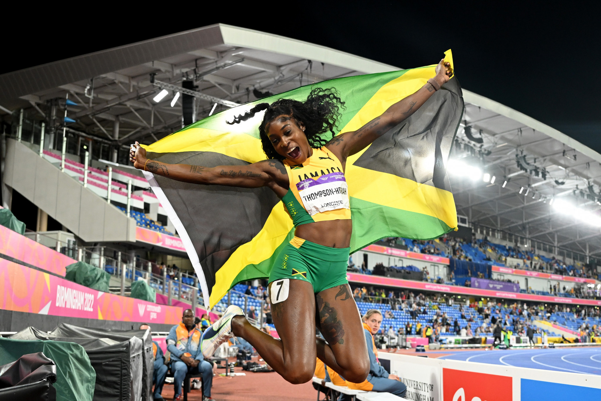 Jamaica's Elaine Thompson-Herah had merited 751 articles, the second highest, in 2022 ©Getty Images