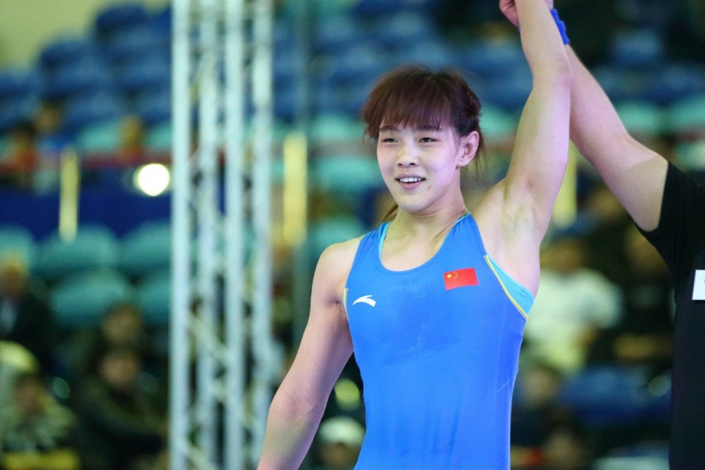 Wang Xiaoqian claimed one of two Chinese gold medals today in Astana ©UWW